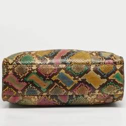 مملوكة مسبقًا Gucci Soft Jackie Large Multicolor Python Tote