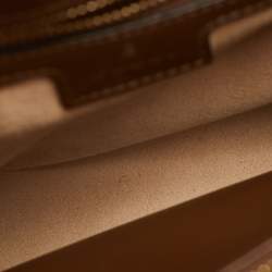 مملوكة مسبقًا Gucci Horsebit 1955 Brown/Beige GG Supreme Canvas and Leather Top Handle Bag