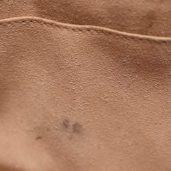 مملوكة مسبقًا حقيبة هوبو غوتشي جاكي صغيرة قماش جي جي سوبرم بيج/بني وجلد