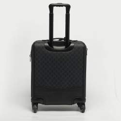 مملوكة مسبقًا Gucci Black GG Supreme Canvas 4 Wheeled Cabin Suitcase