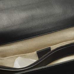 مملوكة مسبقًا Gucci Dionysus Bamboo Large Black Leather Top Handle Bag