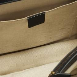 مملوكة مسبقًا Gucci Dionysus Bamboo Large Black Leather Top Handle Bag