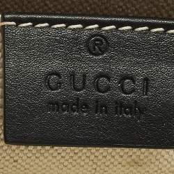 مملوكة مسبقًا Gucci Dionysus Bamboo Large Black Leather Top Handle Bag