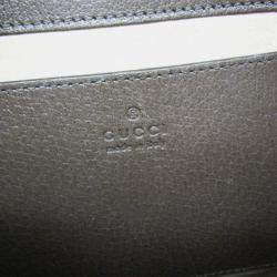 Pre Owned حقيبة كتف غوتشي GG سوبرم جلد بني بيج دلو صغيرة