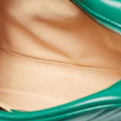 Pre Owned حقيبة كاميرا غوتشي جلد أخضر ماتيلسه GG صغيرة