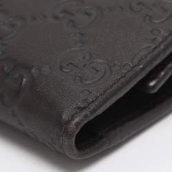 Pre Owned Gucci Brown Guccissima Leather Continental Wallet