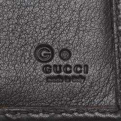 Pre Owned Gucci Brown Guccissima Leather Continental Wallet