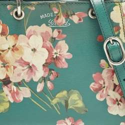 Pre Owned حقيبة يد غوتشي ميني بامبو جلد بلومز مطبوعة متعددة الألوان