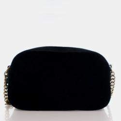 مملوكة مسبقًا Gucci Small Velvet GG Marmont Chain