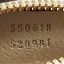 مملوكة مسبقًا Gucci Ophidia Mini Off White Leather Round Shoulder Bag