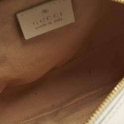 مملوكة مسبقًا Gucci Ophidia Mini Off White Leather Round Shoulder Bag