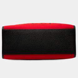 Pre Owned Gucci Red Felt 100 Centennial Satchel