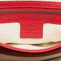 Pre Owned حقيبة غوتشي كروس بودي جلد مارمونت جي جي أحمر أنيماليير