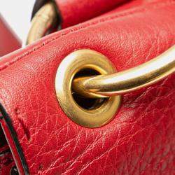 Pre Owned حقيبة غوتشي كروس بودي جلد مارمونت جي جي أحمر أنيماليير