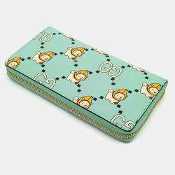 مملوكة مسبقًا Gucci Green Leather Long Wallet