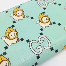 مملوكة مسبقًا Gucci Green Leather Long Wallet