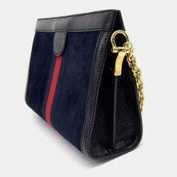 مملوكة مسبقًا حقيبة كتف غوتشي "أوفييديا" جي جي سويدي متعدد الألوان سويدي