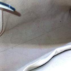 مملوكة مسبقًا Gucci White Leather GG Dahlia Chain Shoulder Bag