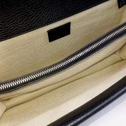 مملوكة مسبقًا حقيبة كتف سلسلة ديونيسوس جلد أسود غوتشي