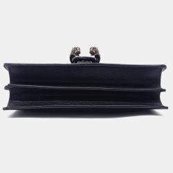 مملوكة مسبقًا حقيبة كتف سلسلة ديونيسوس جلد أسود غوتشي