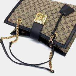 Pre Owned Gucci Multicolor Leather Supreme Padlock Shoulder Bag