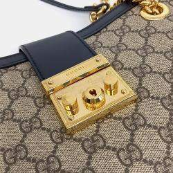 Pre Owned Gucci Multicolor Leather Supreme Padlock Shoulder Bag