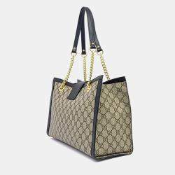 Pre Owned Gucci Multicolor Leather Supreme Padlock Shoulder Bag