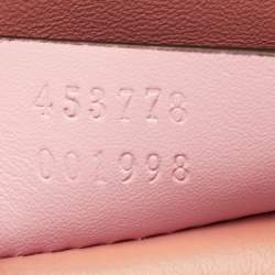 مملوكة مسبقًا حقيبة كروس بودي جلد زهري ميني برودواي كوين مارغريت مرصعة باللؤلؤ من غوتشي بيبي