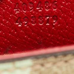 Pre Owned Gucci Padlock Medium Multicolor Tian Print GG Supreme Canvas Chain Shoulder Bag