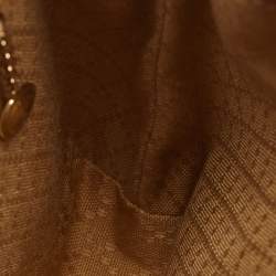 Pre Owned حقيبة ظهر غوتشي جلد بني ب رباط خشب البامبو