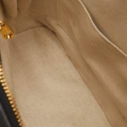 Pre Owned حقيبة ساتشيل غوتشي جلد أسود بحزام 1955 صغير  حاملاً  الزمام