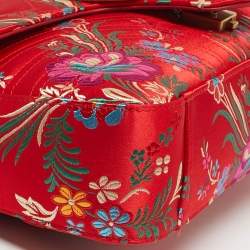 مملوكة مسبقًا حقيبة كتف غوتشي مارمونت جي جي متوسطة كانفاس ماتلاسسيه أسود/بيج