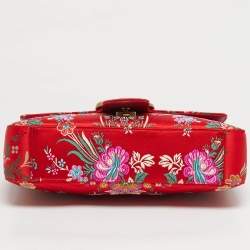 مملوكة مسبقًا حقيبة كتف غوتشي مارمونت جي جي متوسطة كانفاس ماتلاسسيه أسود/بيج