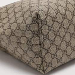 مملوكة مسبقًا Gucci Ophidia Medium Blue/Beige GG Supreme Canvas and Leather Tote