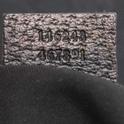 مملوكة مسبقًا ح قيبة كتف غوتشي قماش GG وجلد سوداء