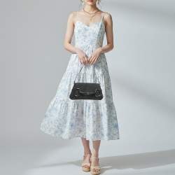 مملوكة مسبقًا Gucci Horsebit Black GG Canvas Chain Clutch