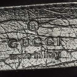 مملوكة مسبقًا Gucci Horsebit Black GG Canvas Chain Clutch