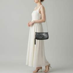 مملوكة مسبقًا Gucci Soho Chain Flap Black Leather Crossbody Bag
