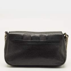 مملوكة مسبقًا Gucci Soho Chain Flap Black Leather Crossbody Bag