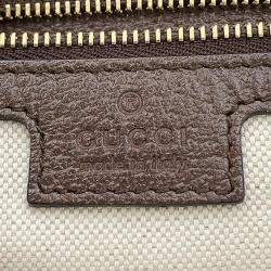 Pre Owned حقيبة يد غوتشي "أوفيدينا جامبو جي جي" جلد وقماش بني/بيج مقاس متوسط