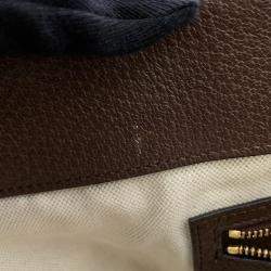 Pre Owned حقيبة يد غوتشي "أوفيدينا جامبو جي جي" جلد وقماش بني/بيج مقاس متوسط