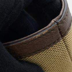 Pre Owned حقيبة يد غوتشي "أوفيدينا جامبو جي جي" جلد وقماش بني/بيج مقاس متوسط