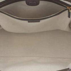 Pre Owned حقيبة يد غوتشي "أوفيدينا جامبو جي جي" جلد وقماش بني/بيج مقاس متوسط