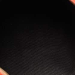 Pre Owned Gucci Joy Web Stripe Orange/Off White GG Supreme Canvas and Leather Boston Bag