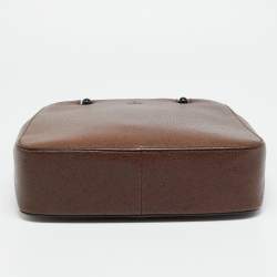 مملوكة مسبقًا Gucci Bamboo Handle Dark Brown Leather Tote