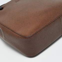 مملوكة مسبقًا Gucci Bamboo Handle Dark Brown Leather Tote