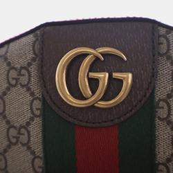 Pre Owned حقيبة ظهر غوتشي أوفيديا ويب جي جي سوبريم بني بمبي صغير