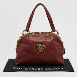 Pre Owned حقيبة غوتشي بابوسكا كريست دوم كانفاس كريستال جي جي بني/بيج