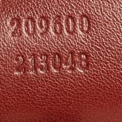 Pre Owned حقيبة غوتشي بابوسكا كريست دوم كانفاس كريستال جي جي بني/بيج