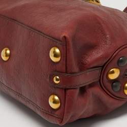 Pre Owned حقيبة غوتشي بابوسكا كريست دوم كانفاس كريستال جي جي بني/بيج